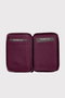 Zoozie Bags Tarjetero de Cuero Auténtico Color Damson Red